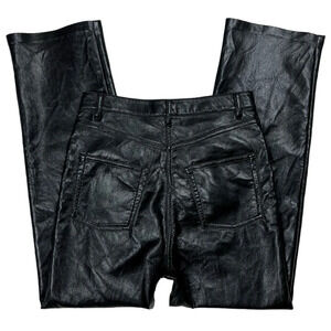 Wilfred By Aritzia Faux Leather Black Pants